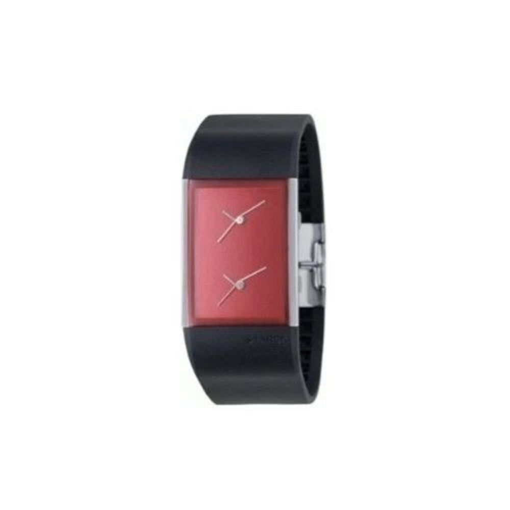 Fossil Philippe Starck PH5026 Dual Time Red Rainbow Dial Watch 8" Rare